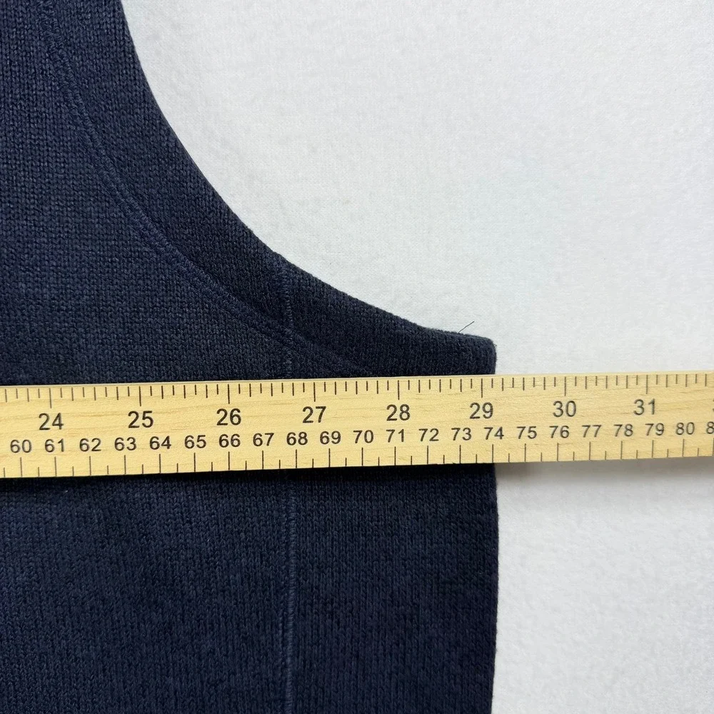 Polo Ralph Lauren Mens Navy Blue Sweater Knit Fleece Full Zip Vest 3XB Big Tall